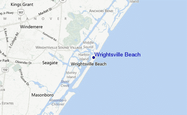 Wrightsville Beach location map