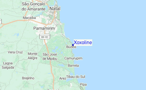 Xoxoline Location Map