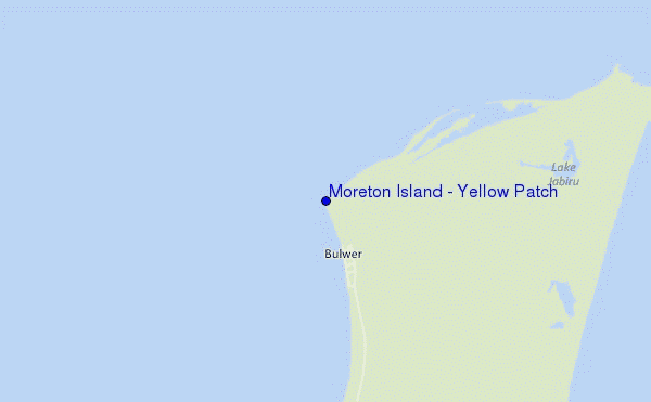 Moreton Island - Yellow Patch location map