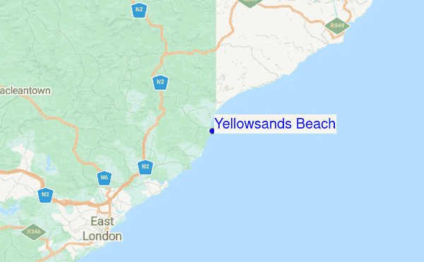 Yellowsands Beach Location Map