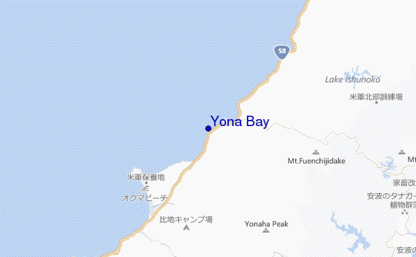 Yona Bay location map