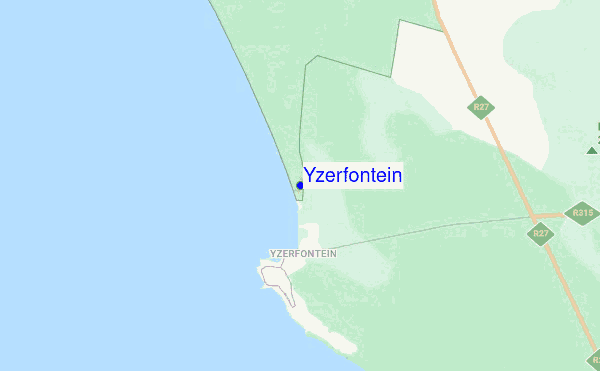 Yzerfontein location map