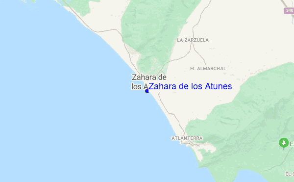 Zahara de los Atunes location map