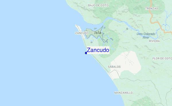 Zancudo location map