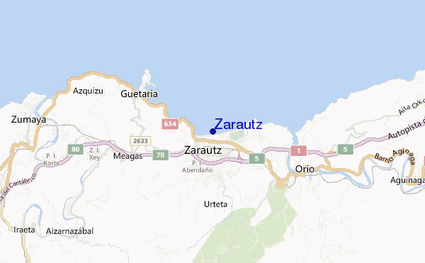 Zarautz location map