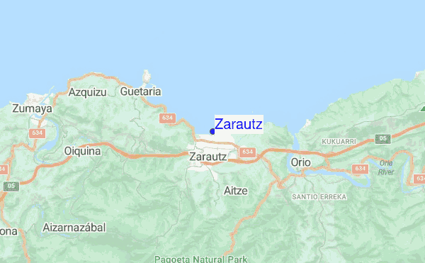 Zarautz location map