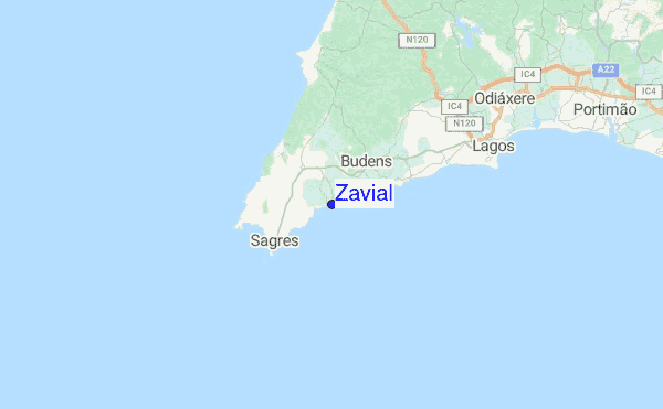 Zavial Location Map