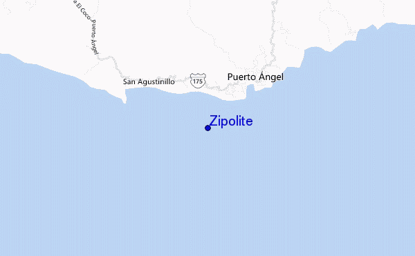 Zipolite location map