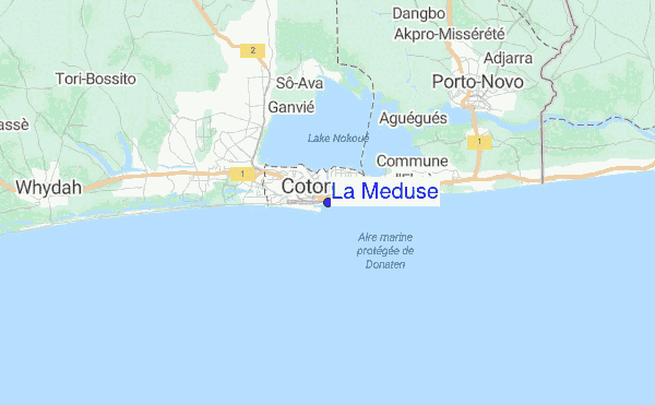 La Meduse Location Map