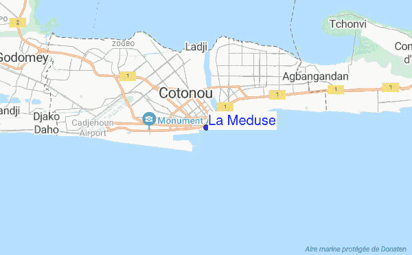 La Meduse location map