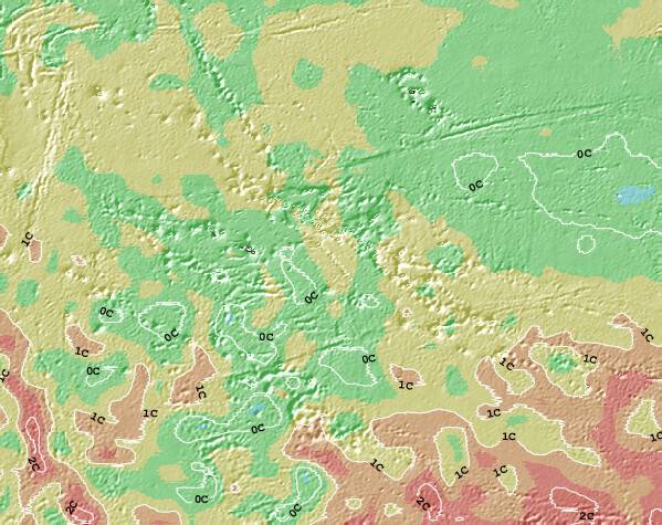 French Polynesia Anomalia na Temperatura da Superfície do Oceano Mapa