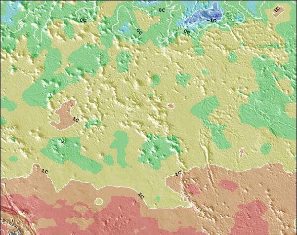 MarshallIslands Temperature del mare anomalia Mappa