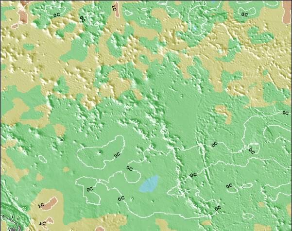 MarshallIslands Anomalia na Temperatura da Superfície do Oceano Mapa