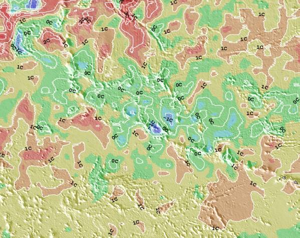 MidwayIslands Anomalies de Température de la Mer Carte