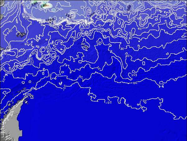 SouthGeorgiaandtheSouthSandwichIslands Temperature della superficie del mare Mappa