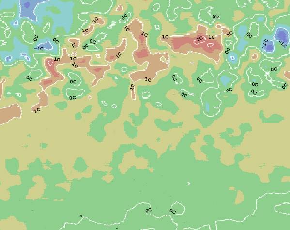 WakeIsland Anomalia na Temperatura da Superfície do Oceano Mapa