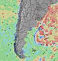 Uruguay Temperatura del mare anomalia
