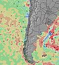 Chile Water Temperature Anomaly