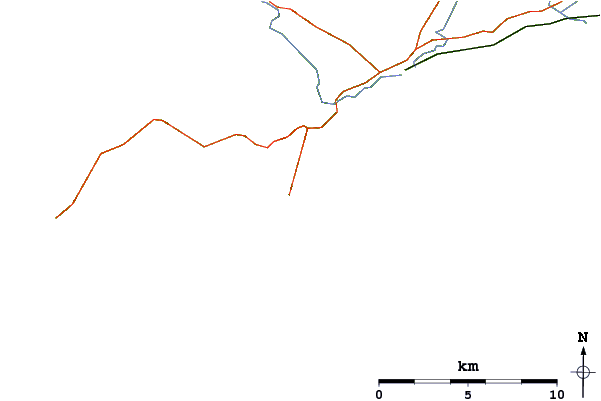 Roads and rivers around Abersoch