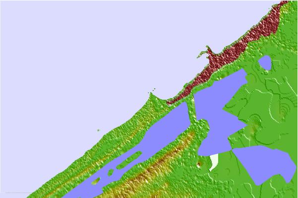 Surf spots located close to Agami