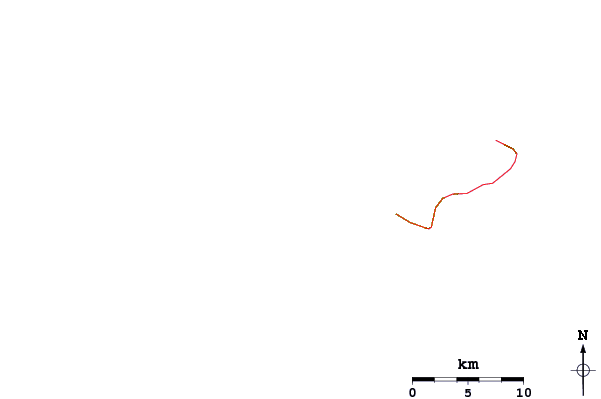 Roads and rivers around Amanave Bay