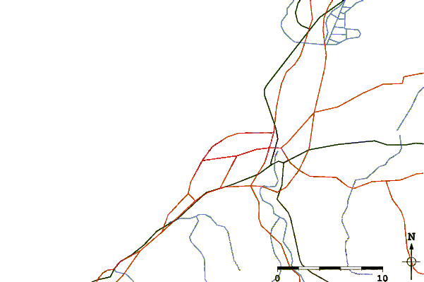 Roads and rivers around Anglet - Chambre d'Amour