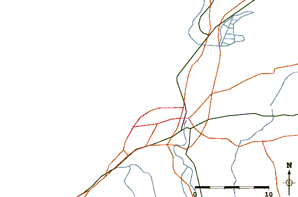 Roads and rivers around Anglet - L'Ocean