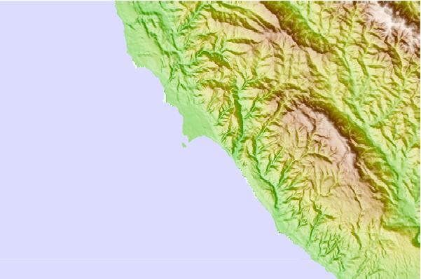 Surf spots located close to Ano Nuevo