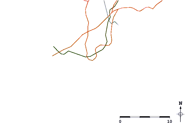 Roads and rivers around Anse de Lesconil