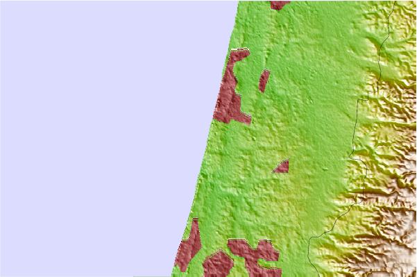 Surf spots located close to Argaman's Beach