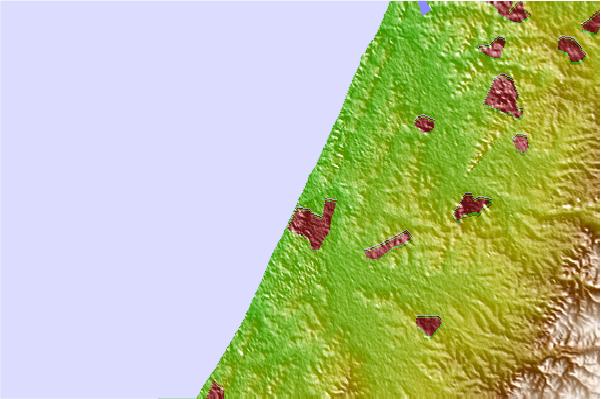 Surf spots located close to Ashdod -Hshover (Port)