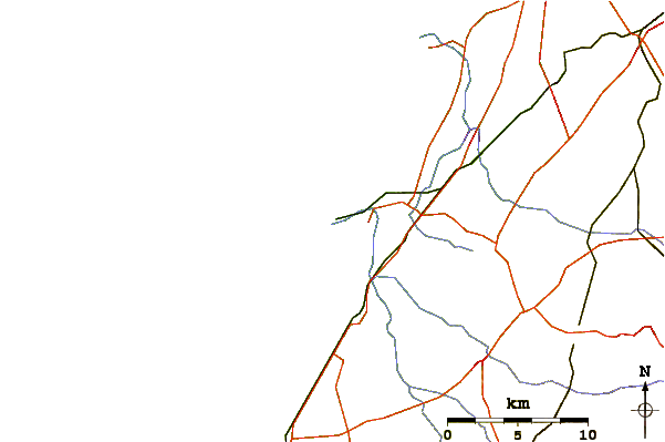 Roads and rivers around Ashdod -Hshover (Port)