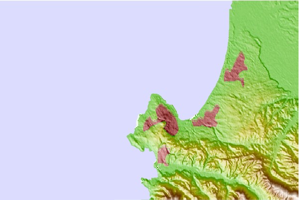 Surf spots located close to Asilomar