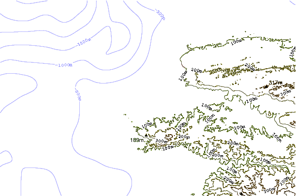 Shoreline around BC's