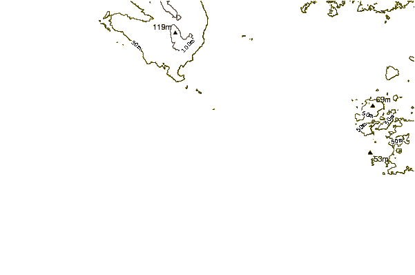 Shoreline around Backdoors