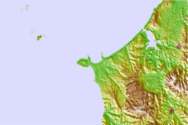 Surf spots located close to Baia