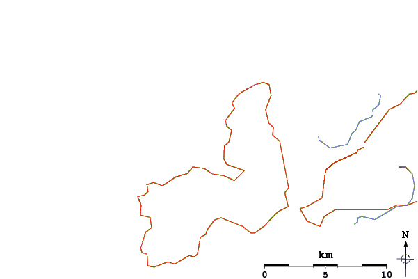 Roads and rivers around Ballydavid