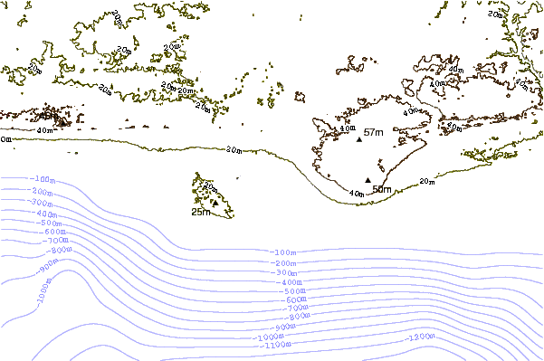 Shoreline around Banzai