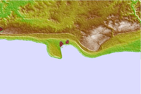 Surf spots located close to Banzai