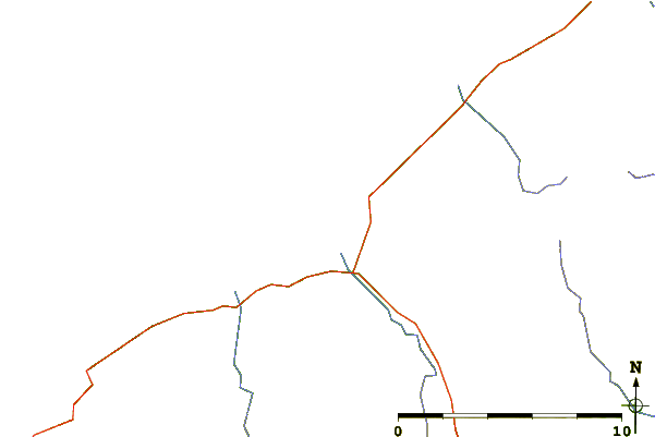 Roads and rivers around Barvas (Lewis)
