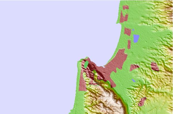 Surf spots located close to Bat Galim