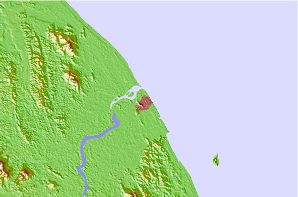 Surf spots located close to Batu Buruk