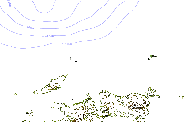 Shoreline around Belharra