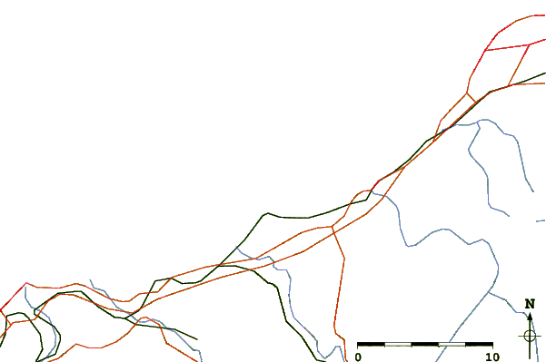Roads and rivers around Belharra