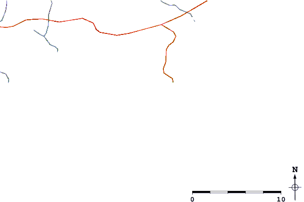 Roads and rivers around Bertha's Beach