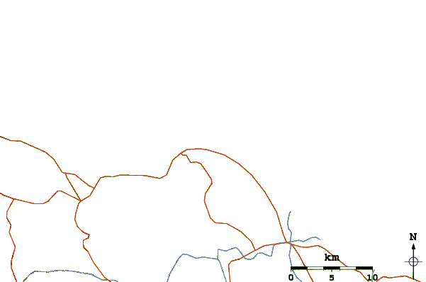 Roads and rivers around Bird Lookout