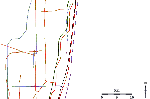 Roads and rivers around Boca Raton Inlet