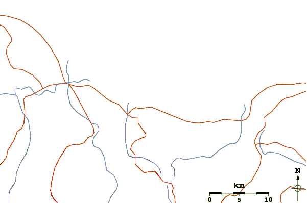 Roads and rivers around Boca de Yasica