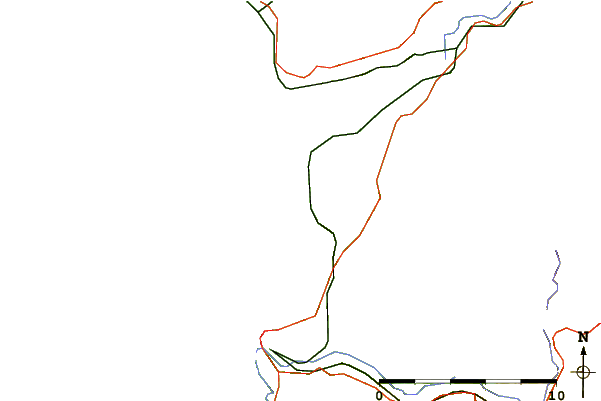 Roads and rivers around Borth