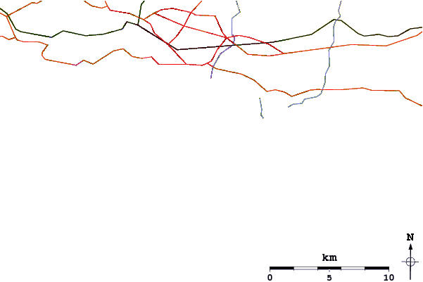 Roads and rivers around Bovisand Bay